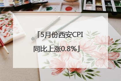 5月份西安CPI同比上涨0.8%